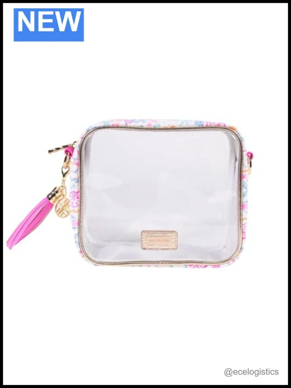 Clear Stadium Approved Crossbody Bag with Adjustable Strap